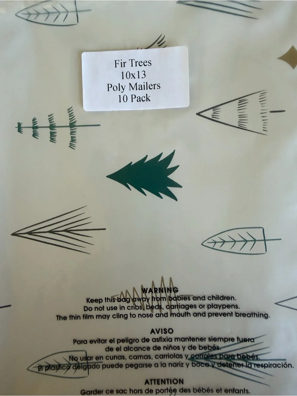 40 Assortment Holiday Poly Mailers New